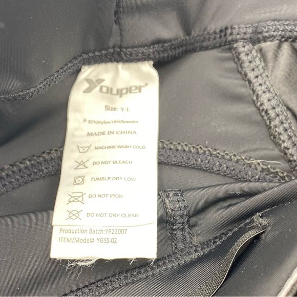 Youper Elite Sliding Shorts Youth Sz Large Baseball Softball Padded Compression - Picture 3 of 5